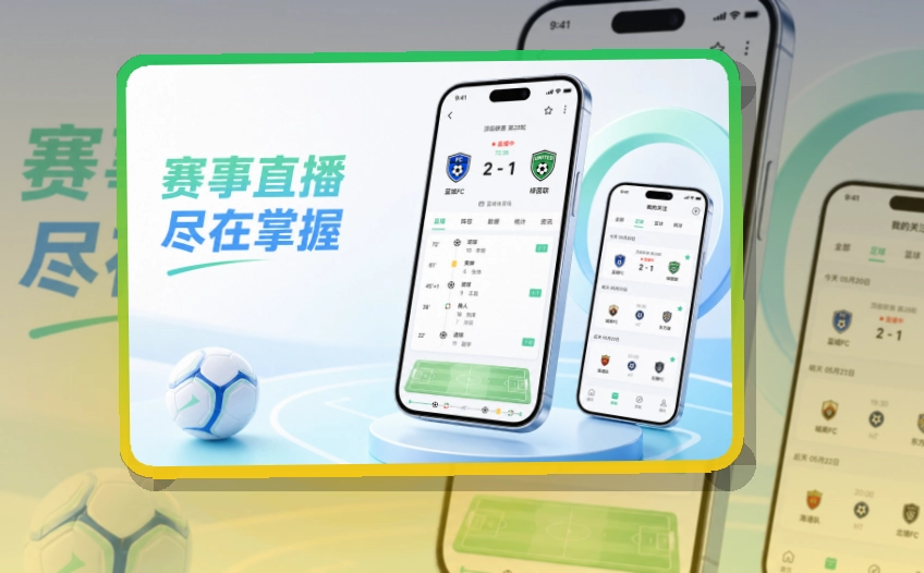 沉浸式App入口 · 直播比分App · 网页补充更灵活界面展示